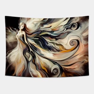 Beautiful fairy in Flight Tapestry