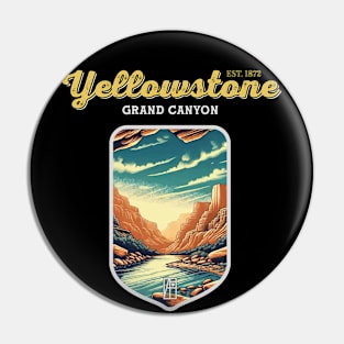 USA - NATIONAL PARK - YELLOWSTONE Grand Canyon of the Yellowstone - 5 Pin