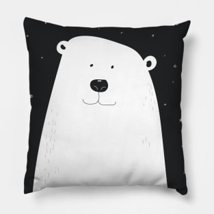 Polar Bear Cartoon Pillow