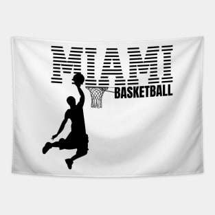 Miami Basketball Player Dunk Dunking T-Shirt and more Tapestry