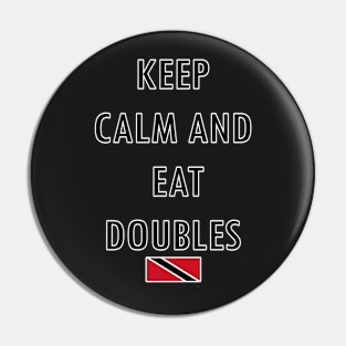 Eat Doubles T-shirt Trini Food - Trinidad Tshirts Pin