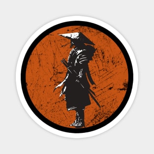 Samurai Warrior in Orange Magnet