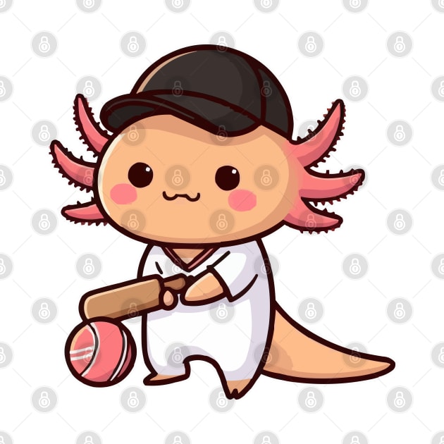 axolotl Funny cricketer by fikriamrullah