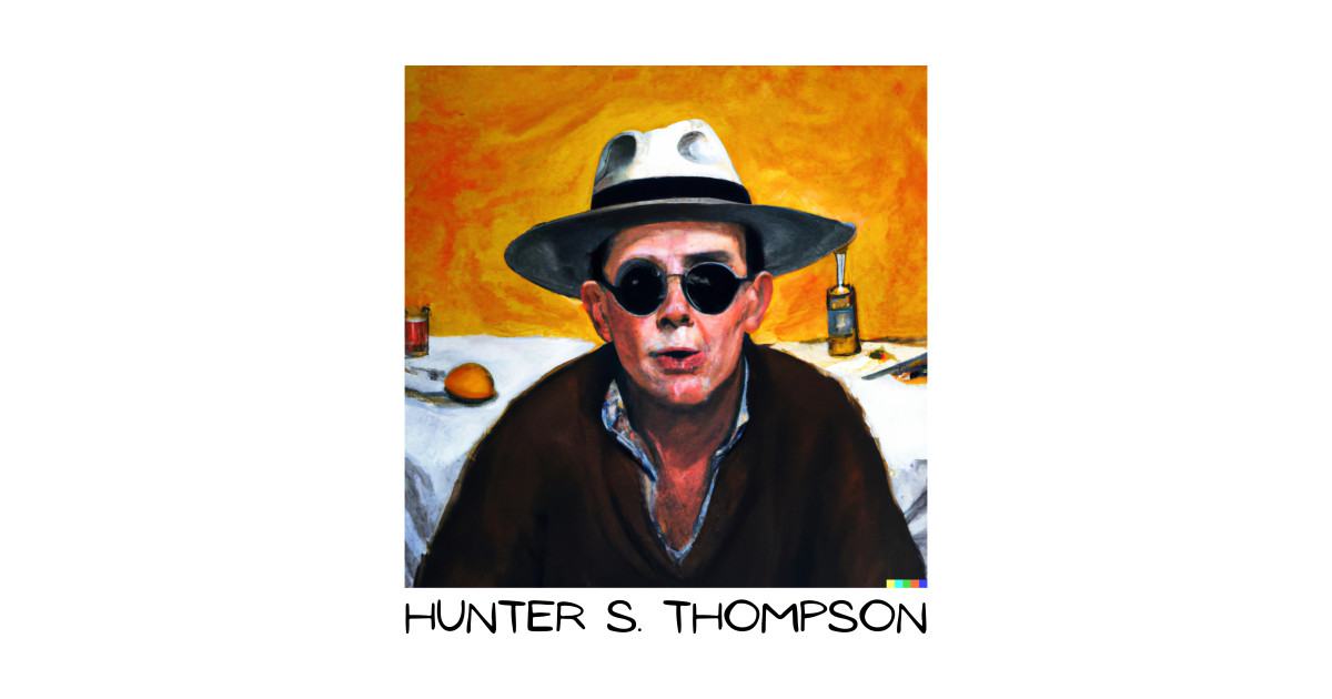 Hunter S. Thompson Portrait Painting Hunter S Thompson TShirt