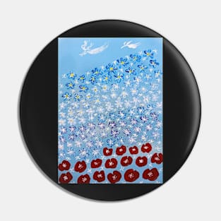 Blue flowers somewhere Pin