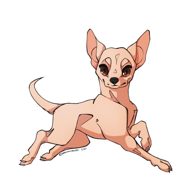 Chihuahua Art by DrawingJules