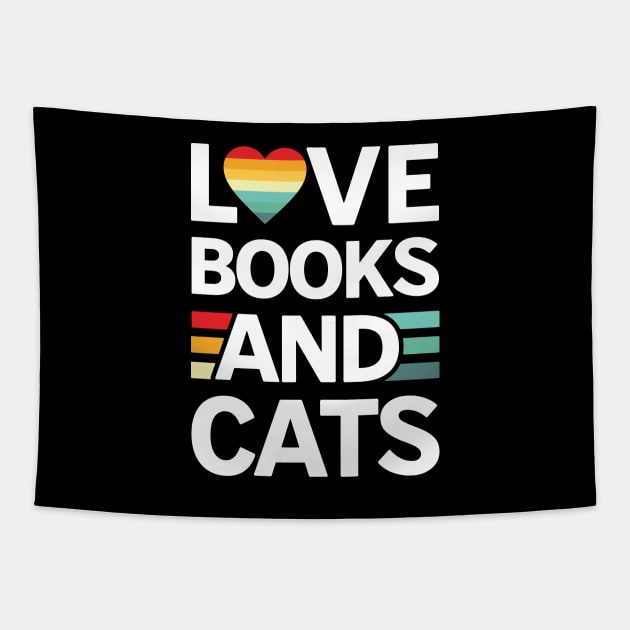 Books And Cats Tapestry by Kouka25