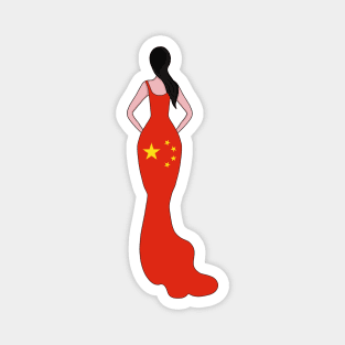 China Woman Magnet