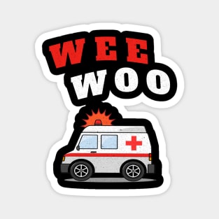 WEE WOO Ambulance! Texture Edition Magnet