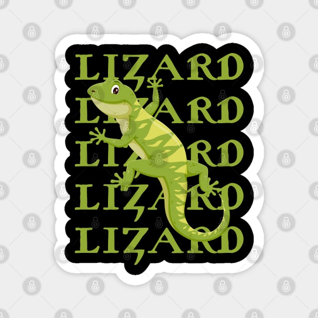 Lizard-Lizard-Lizard-Meme Magnet by Creatifly Graphic Tees