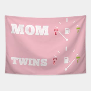 Funny mom mother twins baby family gift idea Tapestry