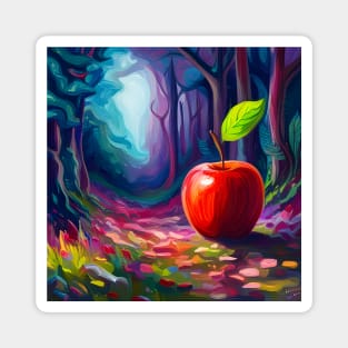 Apple in Forest Magnet