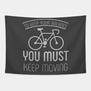 Cycling Quotes Tapestry