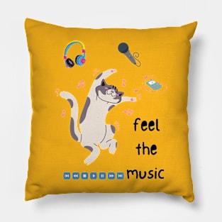 Happy cat Pillow