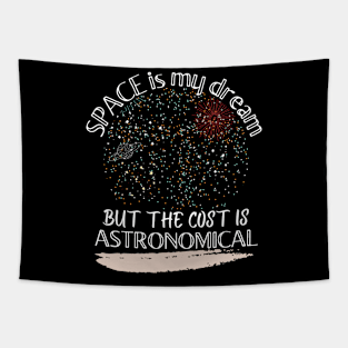 Space is my dream but the cost is ASTRONOMICAL Tapestry