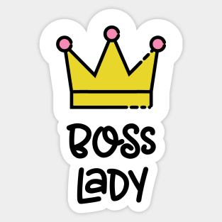 Boss bitch with a crown  Sticker for Sale by pneuf
