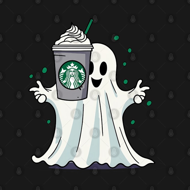 Happy Ghost - Starbucks by Hey Imanes