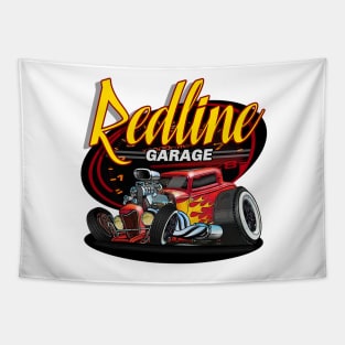 Redline Garage Tapestry