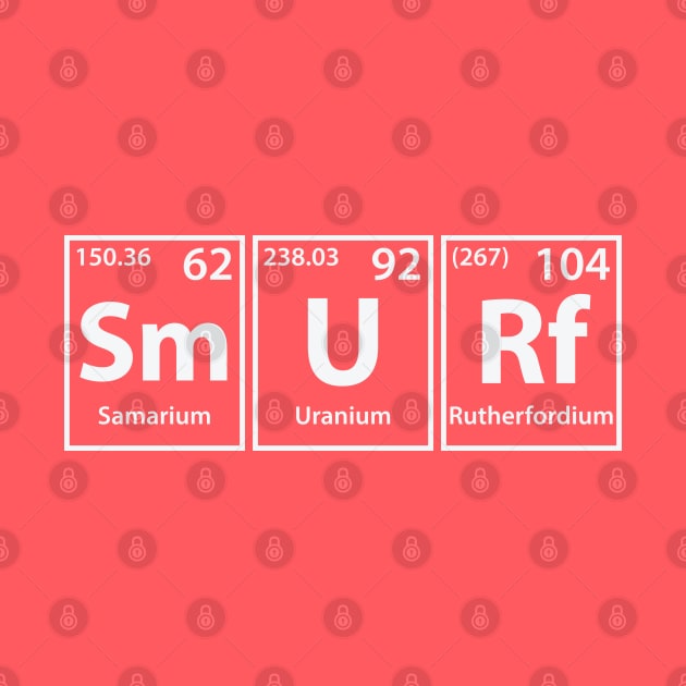 Smurf (Sm-U-Rf) Periodic Elements Spelling by cerebrands