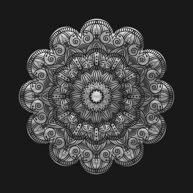 Silver Mandala by MellowGroove