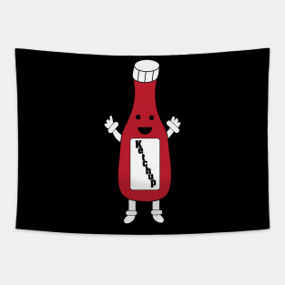 Ketchup Bottle Kawaii Tapestry