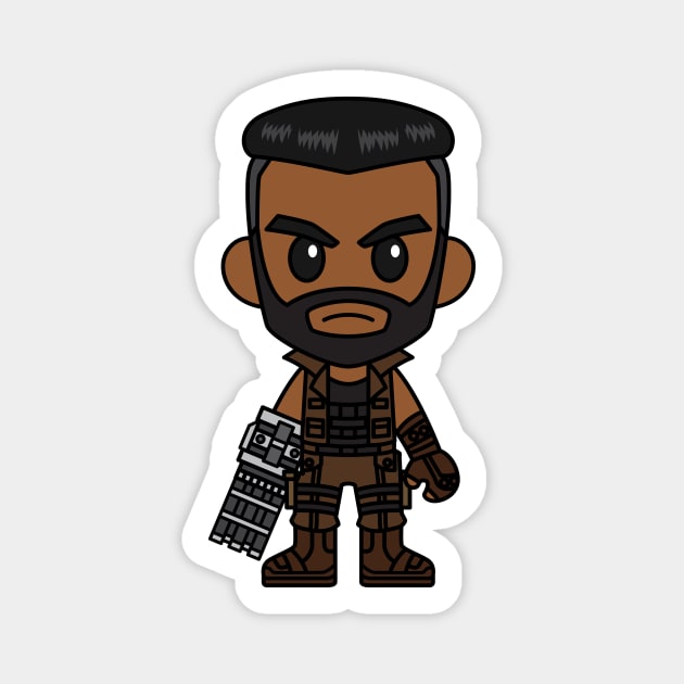 Chibi Barret Wallace Magnet by Chibi Pops