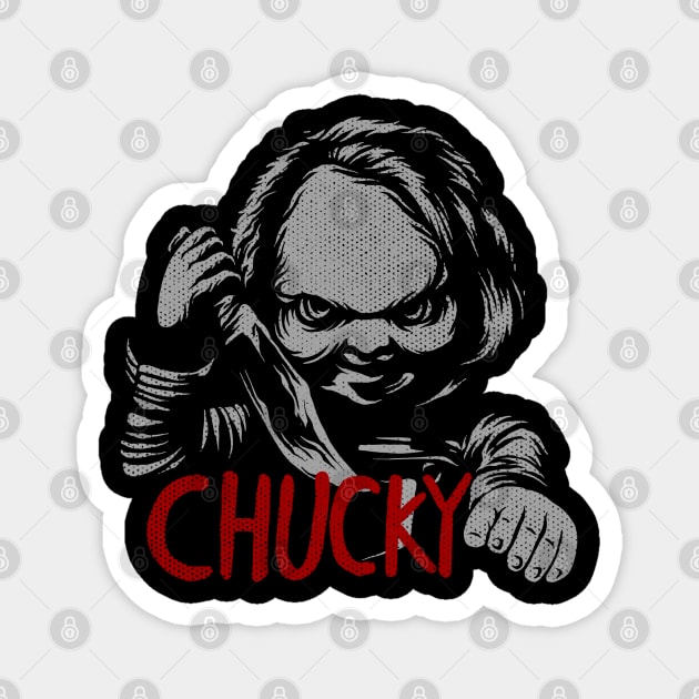 Killer chucky Magnet by terror machine std