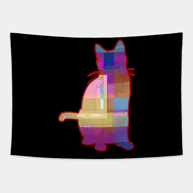 Calm Cat Tapestry by crunchysqueak