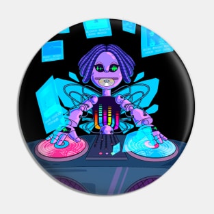 Robot DJ Pin