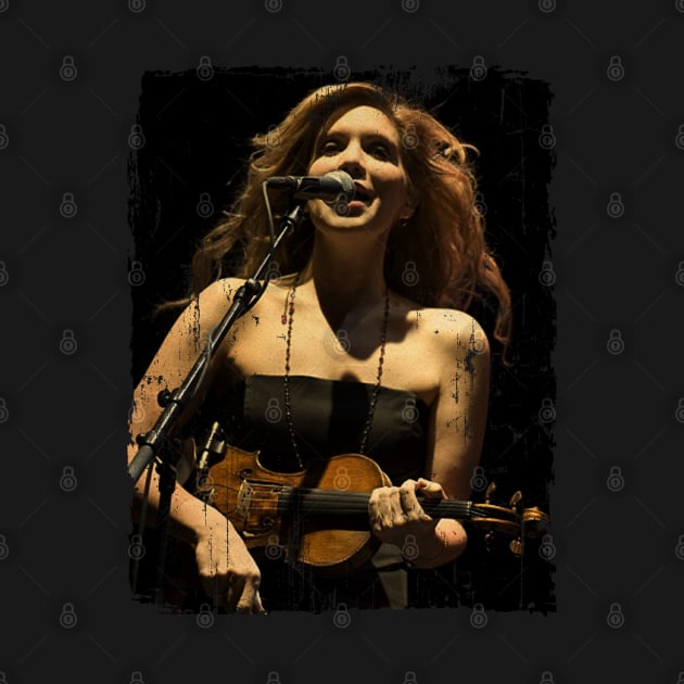 Alison Krauss - (singing) art drawing by freshtext Apparel10