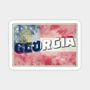 Georgia vintage style retro souvenir Magnet