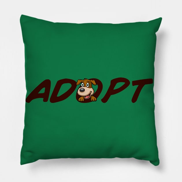 Adopt A Dog Pillow by pimator24