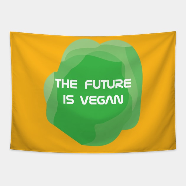 Vegan Future Tapestry by JevLavigne