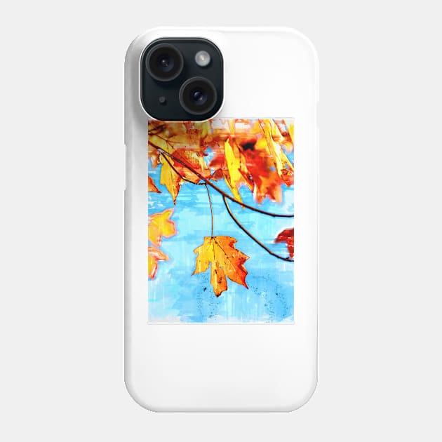 Typical Orange Autumn Leaves Phone Case by ColortrixArt