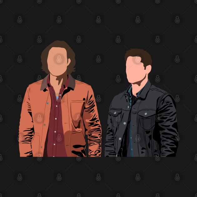 Dean and Sam Winchester by sadieillust