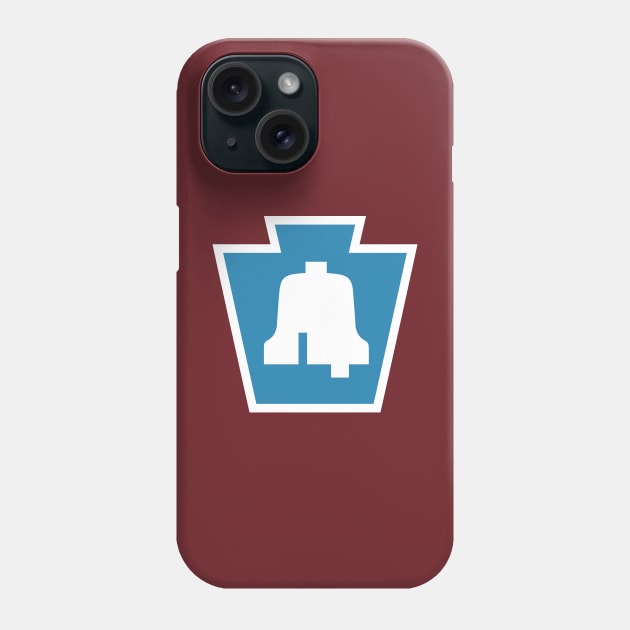 Phillies Keystone Liberty Bell Blue Phone Case by Louis Cook