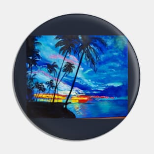 Tropical Blues Pin