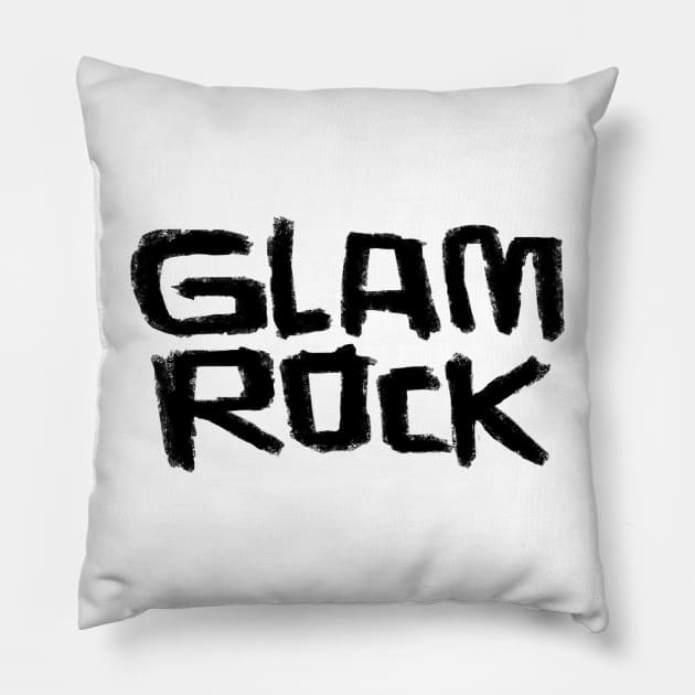 Glamrock for Glam Rocker Pillow by badlydrawnbabe