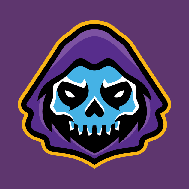 Reap Victory with our Grim Reaper Sports Mascot T-shirt - Unique Athletic Apparel by CC0hort