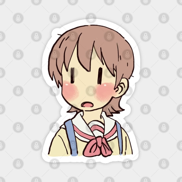 funny yuuko meme surprised face nichijou - Anime Memes - Phone Case