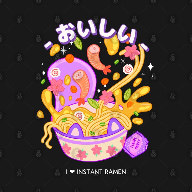 i love instant ramen noodles by tedd