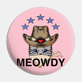 Outlaw cat Pin