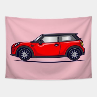 Sport Car Cartoon Tapestry