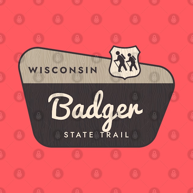 Badger State Trail Wisconsin Welcome Sign by Go With Tammy