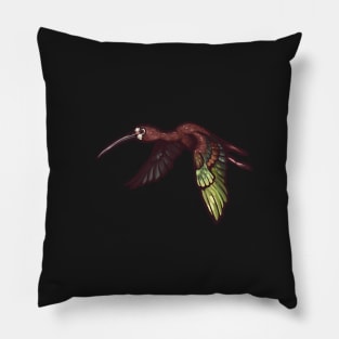 White-Faced Ibis Pillow