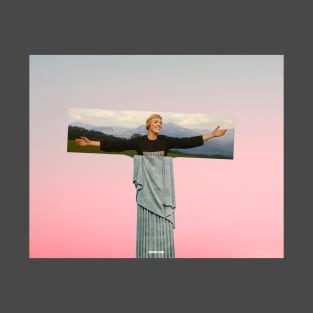 jesus statue edit collage T-Shirt