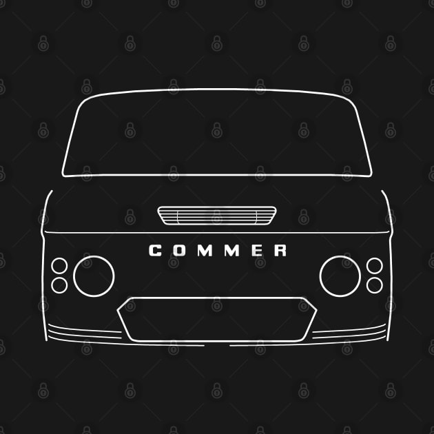 Commer PB classic light van outline graphic (white) by soitwouldseem