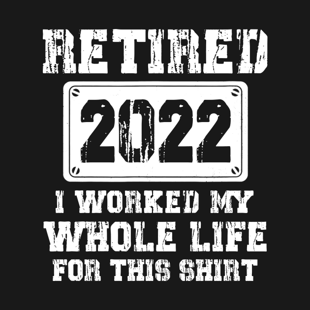 Retired 2022 Funny Retirement Humor Gift by Penda