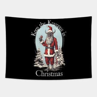 Keep the Krampus in Christmas - Christmas Novelty Shirt Tapestry