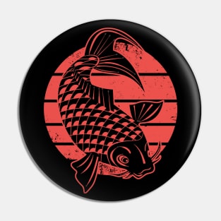 Koi Fish - Vintage Sunset Pin